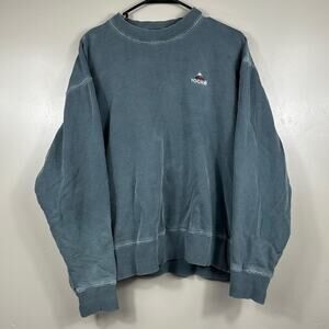 Vintage Rocke Gear Stone Wash Blue Crewneck Sweatshirt Mens Medium